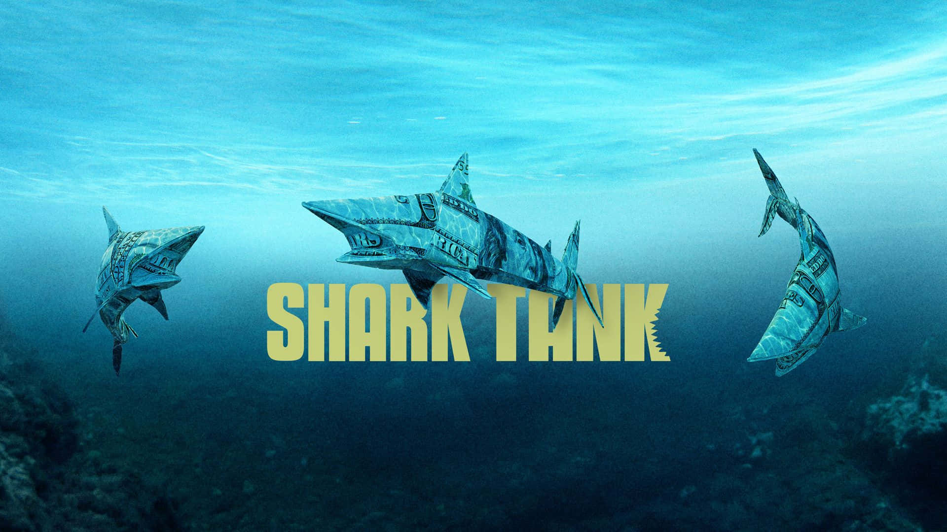 Shark Tank, dollar bills, yellow text, Full HD Desktop Wallpaper