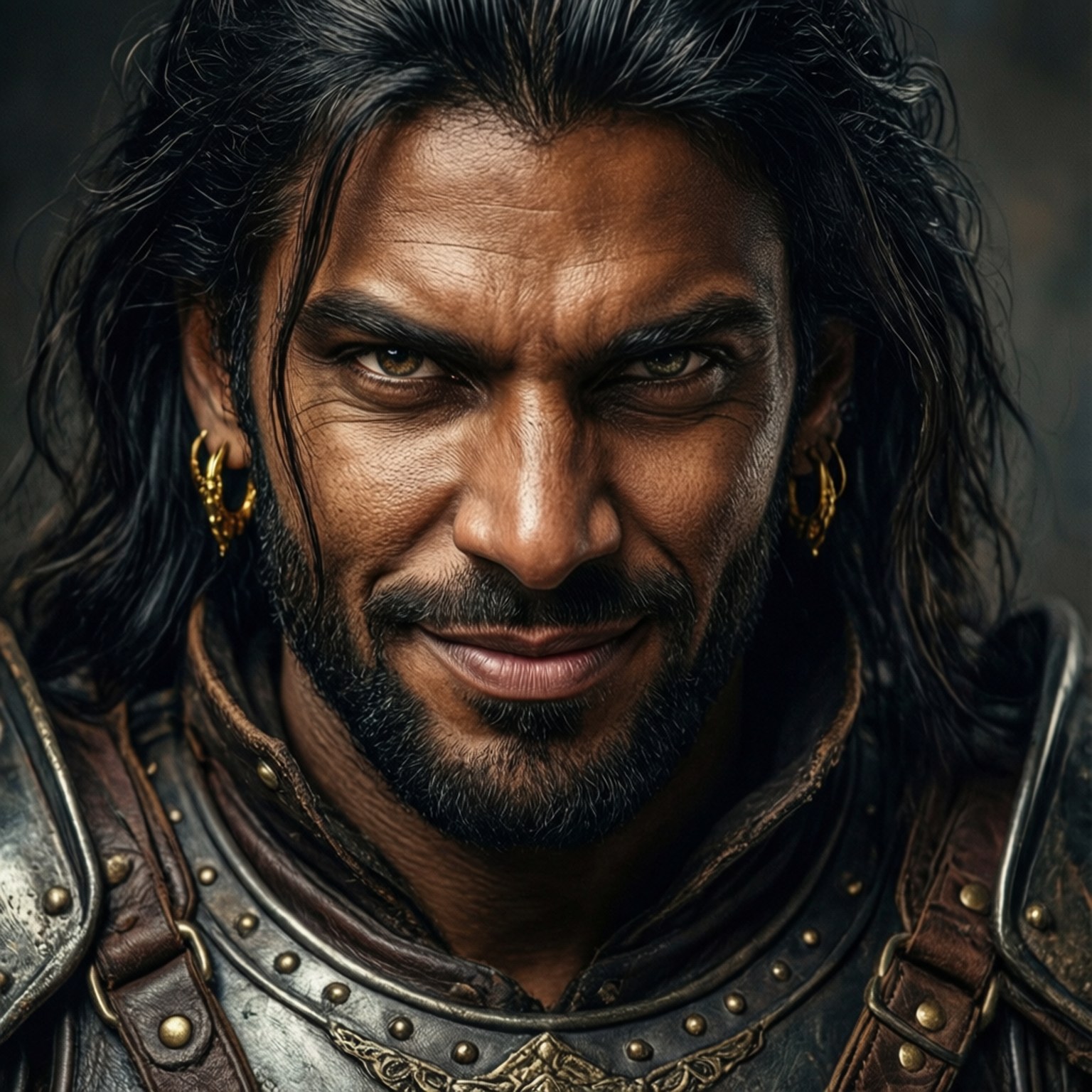 Sharrkan, close-up portrait, smirk, HD Desktop Wallpaper