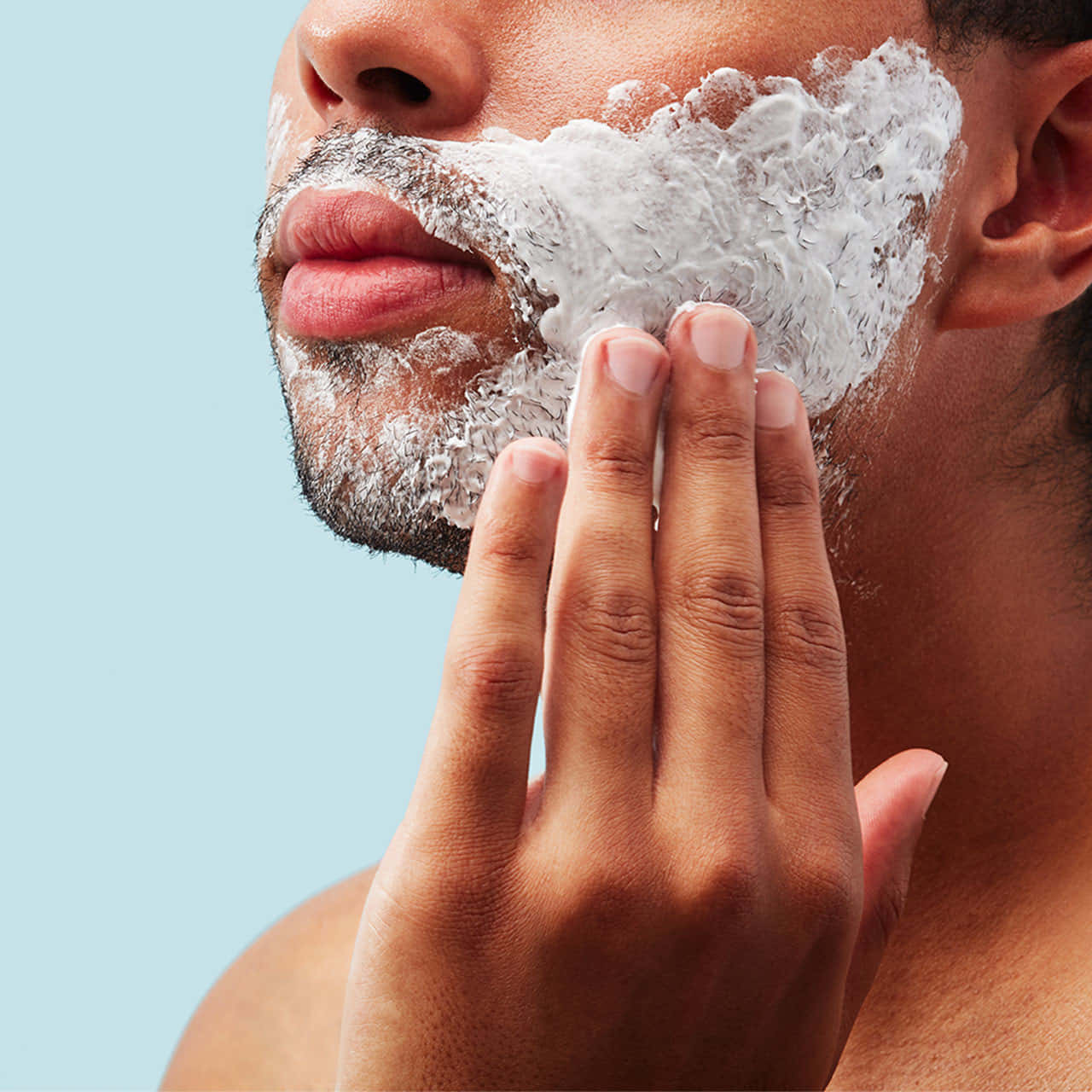 Shaving Cream, thick white shaving cream, beard, HD Desktop Wallpaper