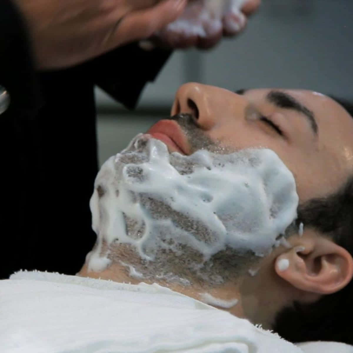 Shaving Cream, thick white shaving foam, barber, SD Desktop Wallpaper