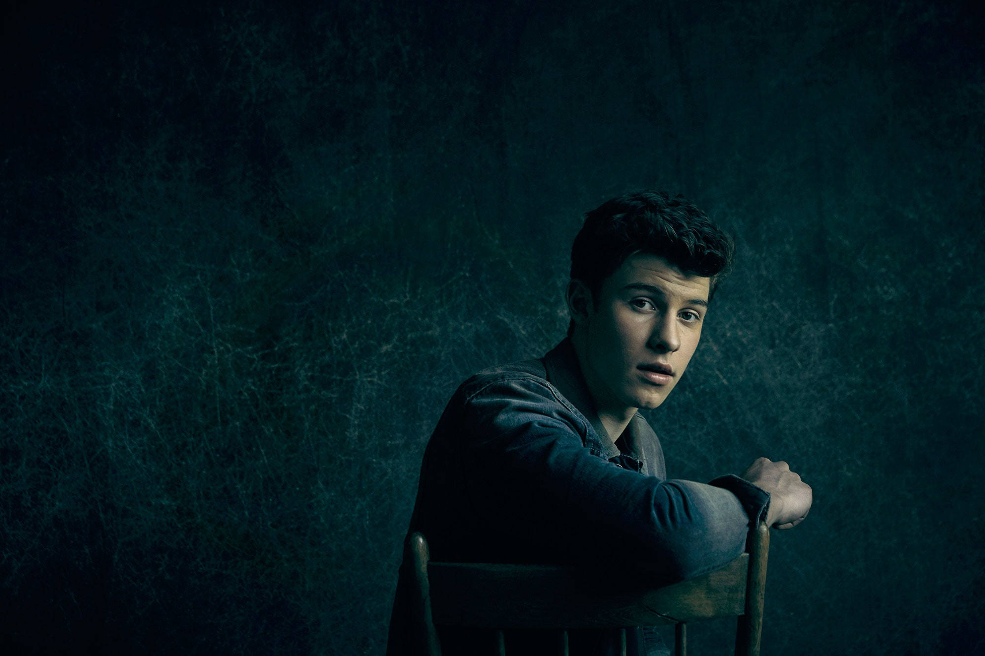 Shawn Mendes, Illuminate, wooden chair, Full HD Desktop Wallpaper