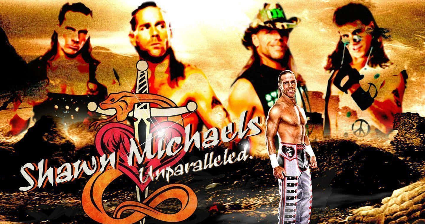 Shawn Michaels, iconic wrestling personas, desert backdrop, HD Desktop Wallpaper