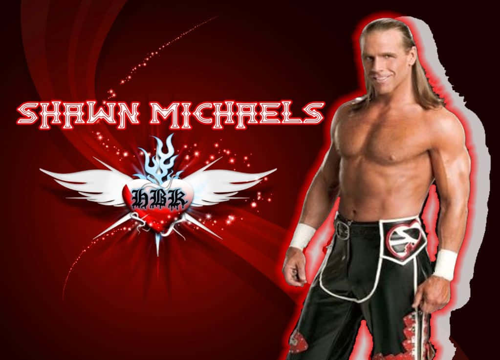 Shawn Michaels, Four-time World Champion, black wrestling trunks, SD Desktop Wallpaper
