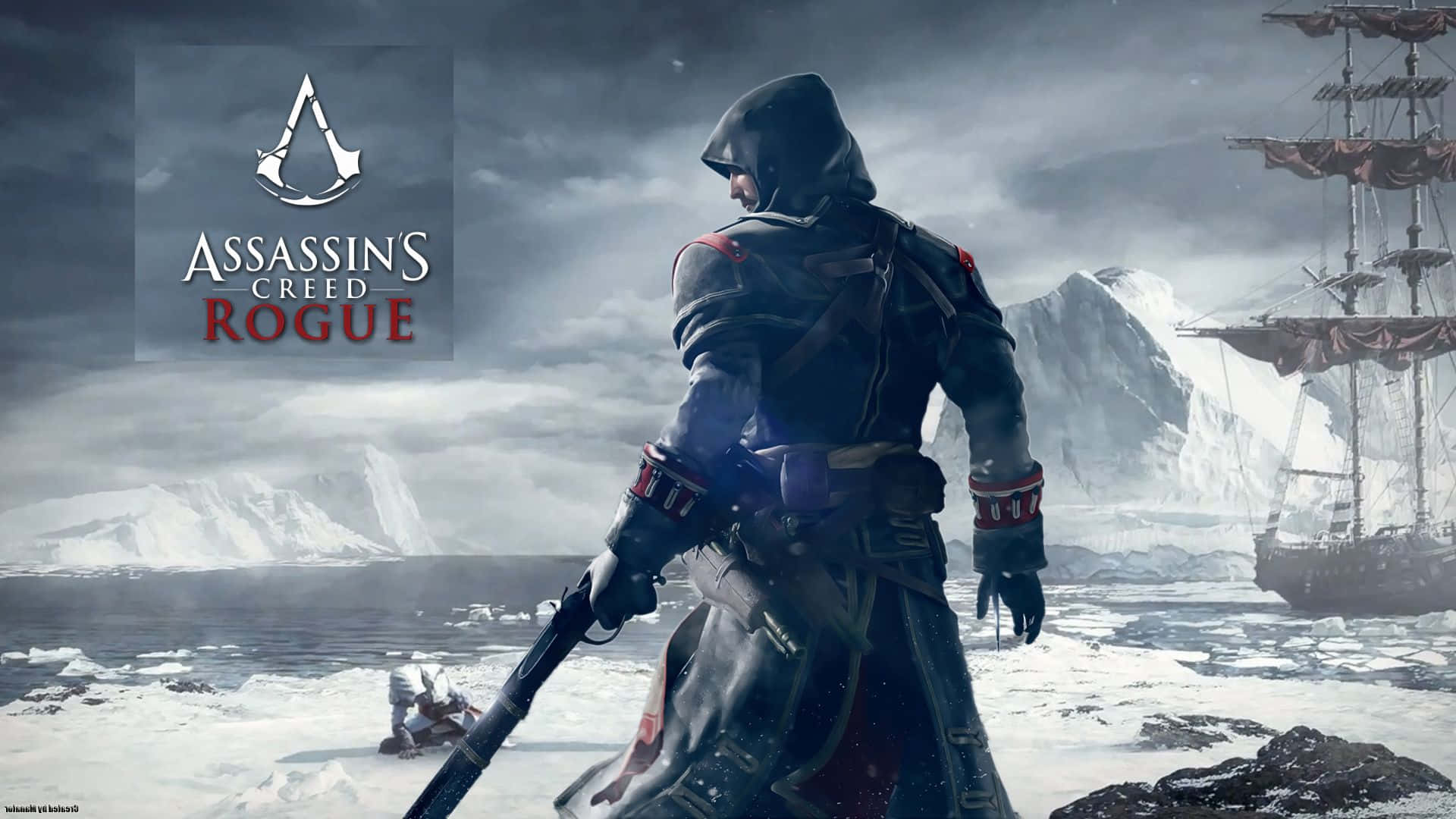 Shay Cormac, hooded assassin, icy shores, Full HD Desktop Wallpaper