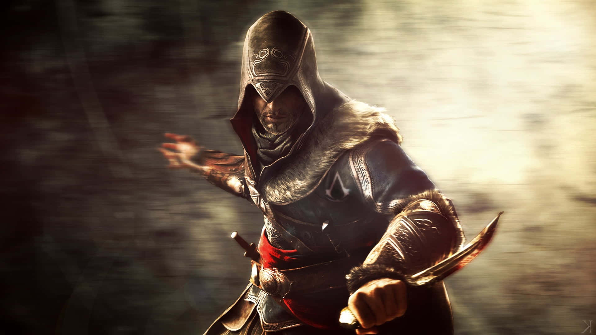 Shay Cormac, hidden blade, leather armor, Full HD Desktop Wallpaper