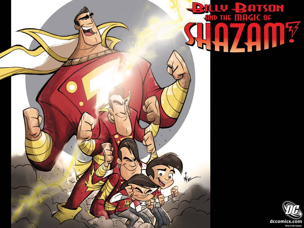 Shazam, six powerful alter egos, clouds, SD Desktop Wallpaper
