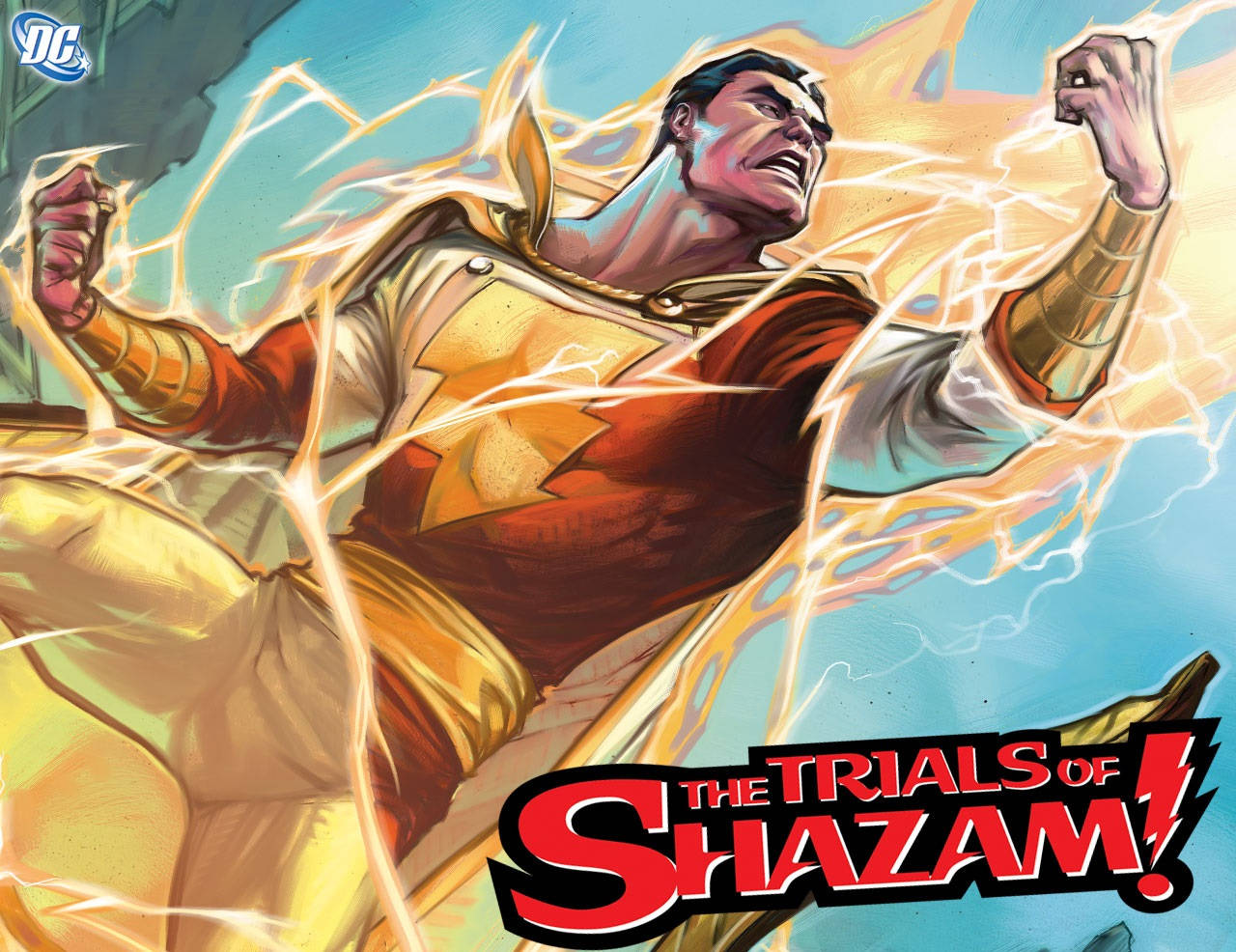 Shazam, lightning, comic book illustration, HD Desktop Wallpaper