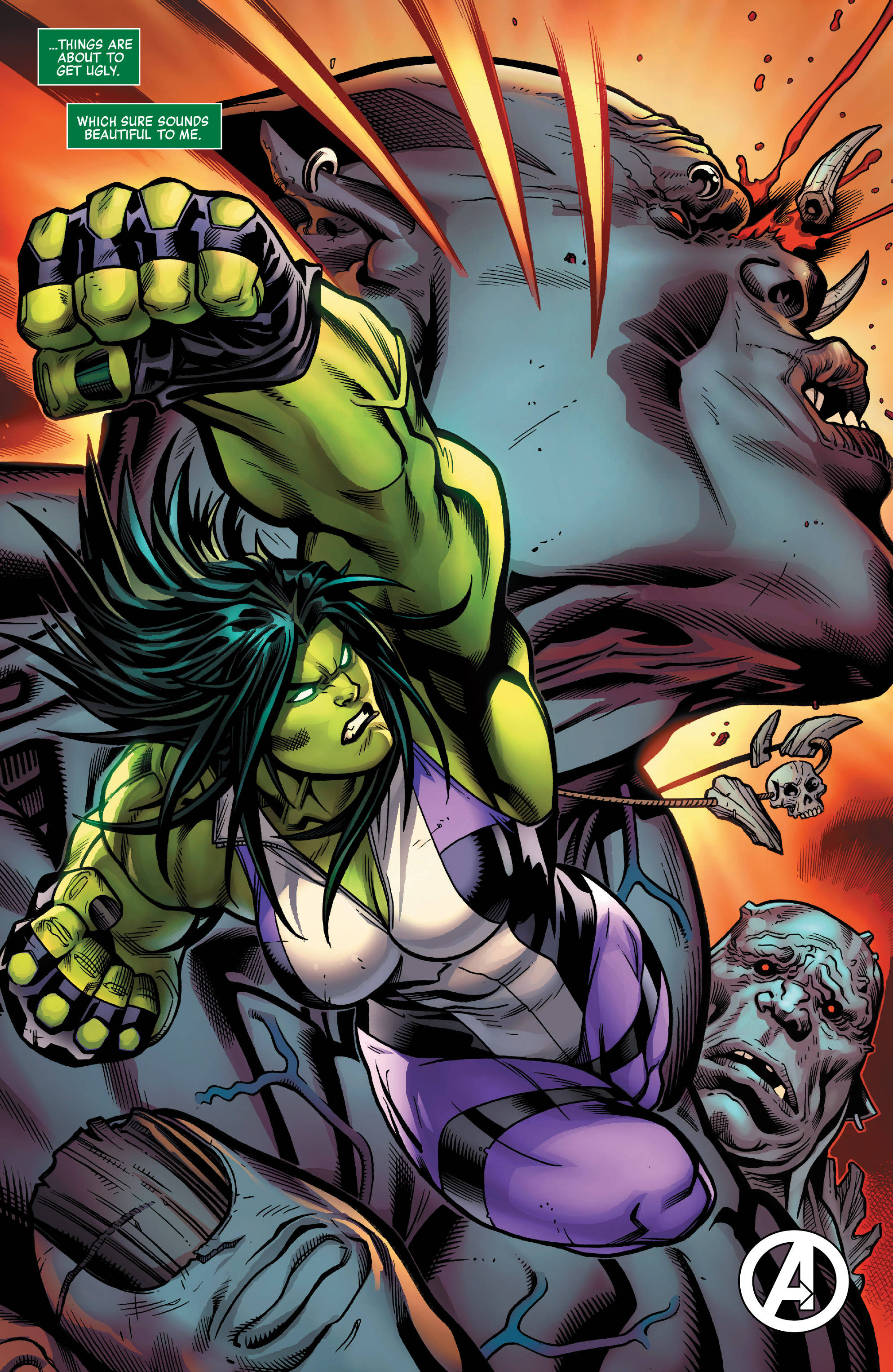She-Hulk, purple and white costume, monstrous creature, 2K Phone Wallpaper