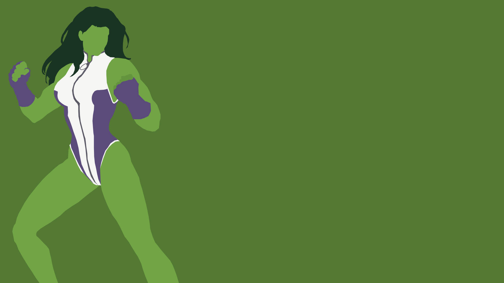 She Hulk, green, white and purple suit, Full HD Desktop Wallpaper