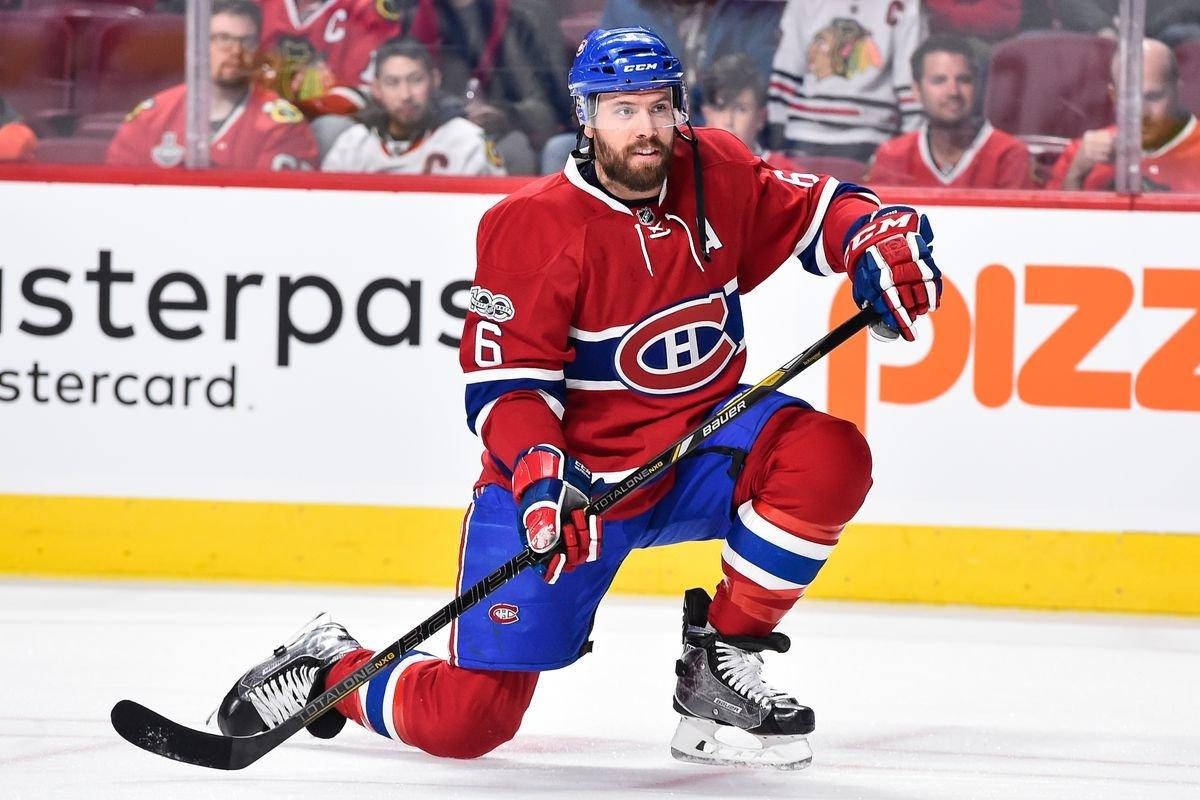 Shea Weber, red blue and white uniform, ice, SD Desktop Wallpaper