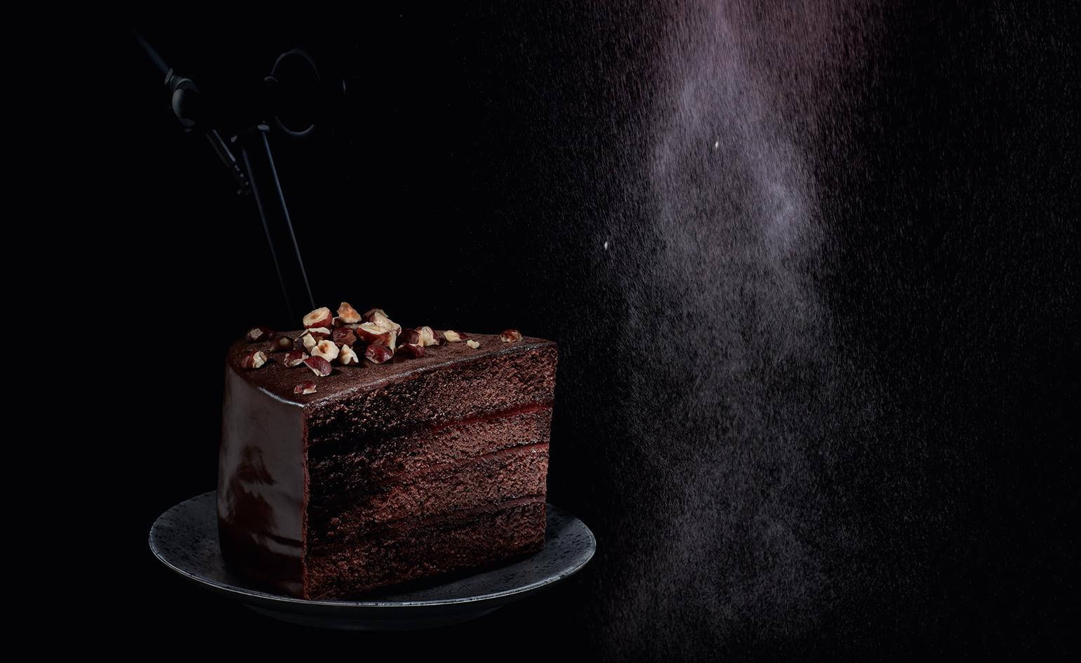 Sheesh, chocolate cake, chopped walnuts, HD Desktop Wallpaper