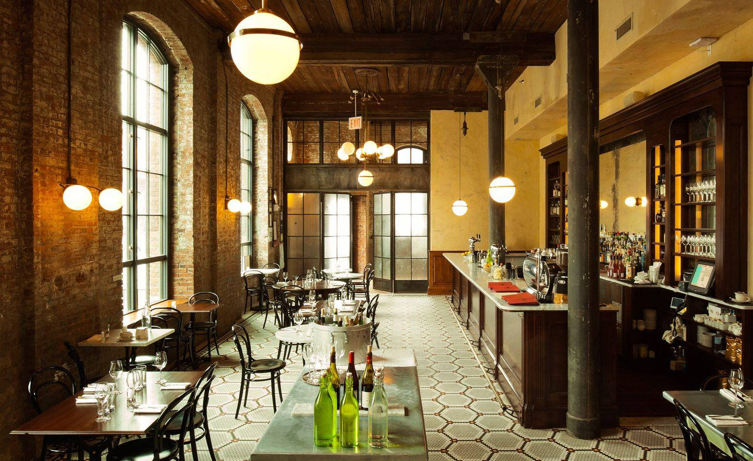 Sheesh, industrial bar, exposed brick walls, HD Desktop Wallpaper