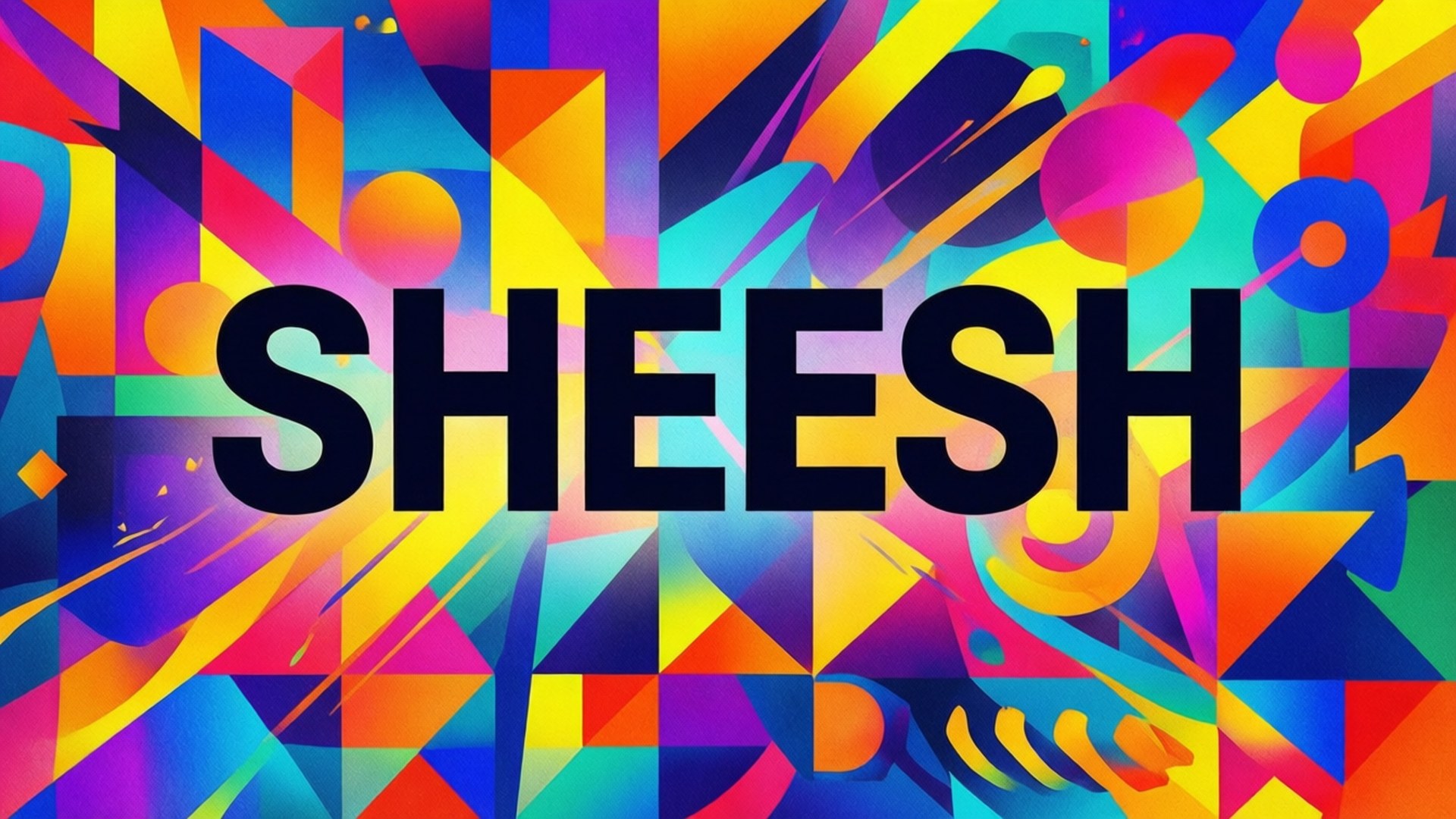 Sheesh, abstract background, geometric shapes, Full HD Desktop Wallpaper