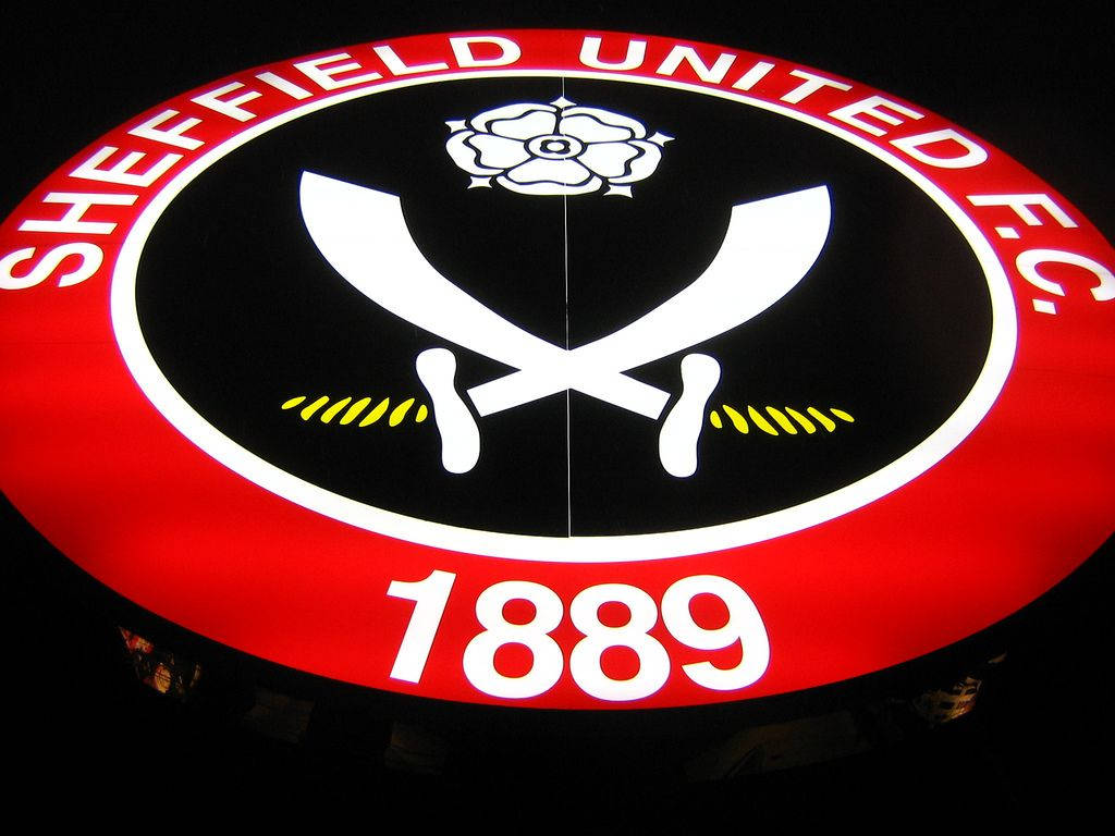 Sheffield United F.C., massive logo, crossed swords, SD Desktop Wallpaper