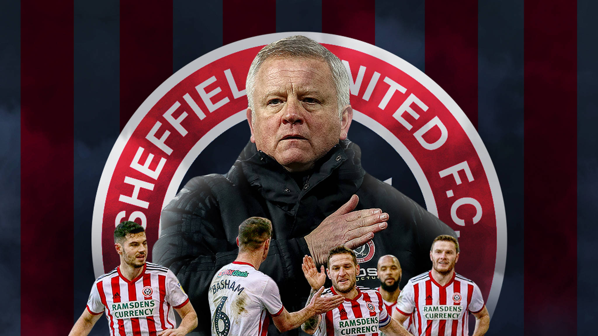 Sheffield United F.C. crest, red and white striped jerseys, football manager, Full HD Desktop Wallpaper