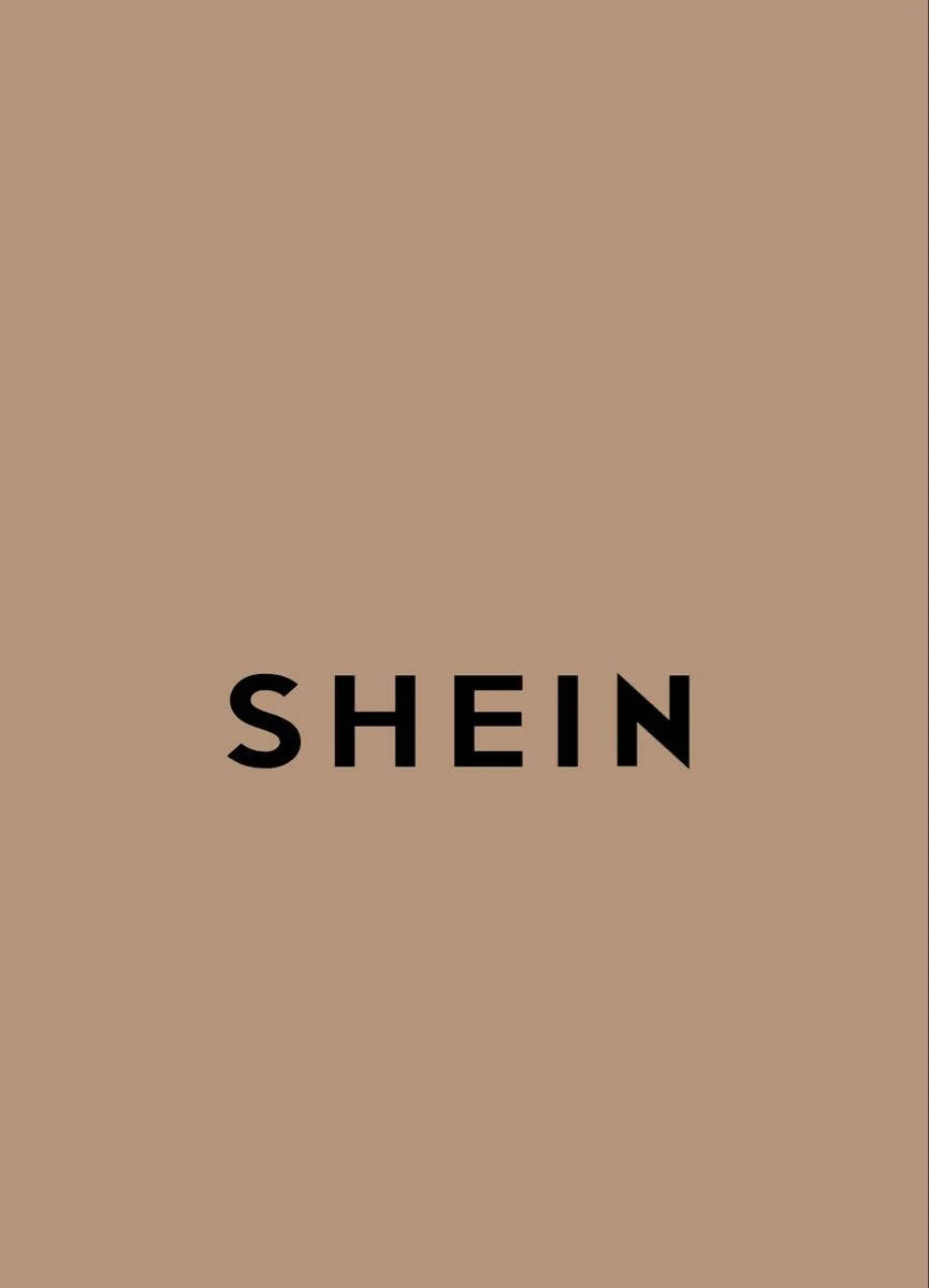 Shein, beige background, black SHEIN logo, SD Phone Wallpaper
