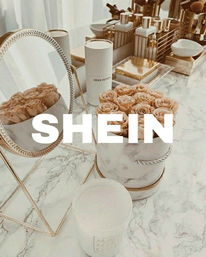 Shein, white, gold, SD Phone Wallpaper