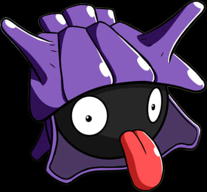 Shellder, purple, spiky hat, SD Desktop Wallpaper