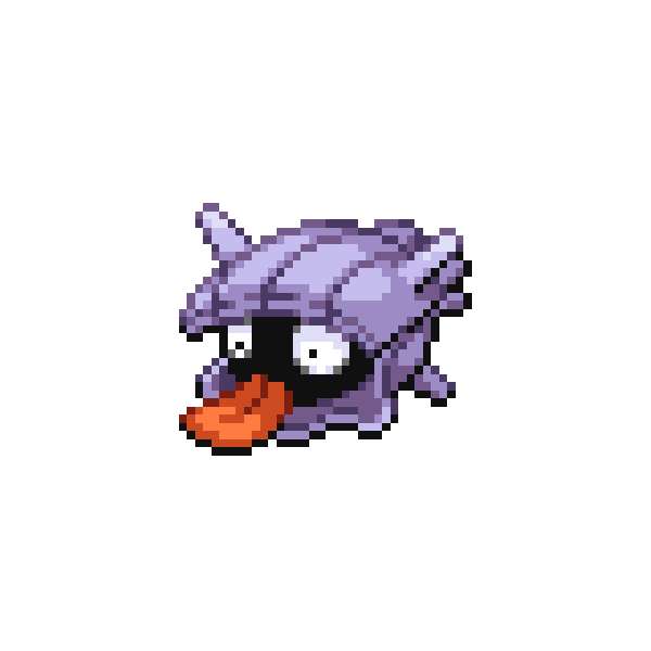 Shellder, pixel art, purple, SD Desktop Wallpaper