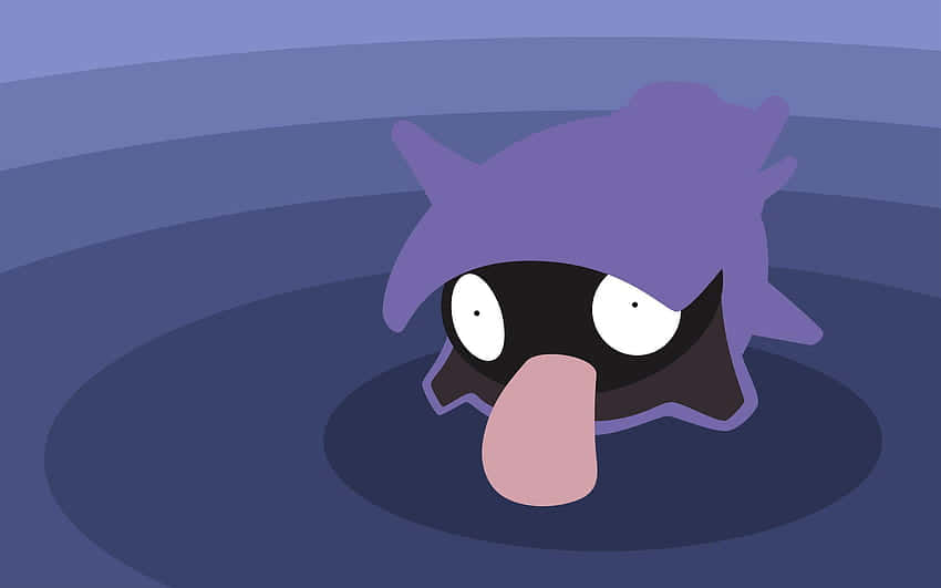 Shellder, violet circles, purple Pokémon, SD Desktop Wallpaper