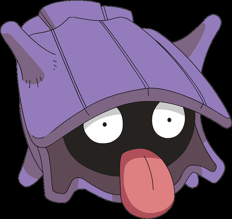 Shellder, purple, pink tongue, SD Desktop Wallpaper