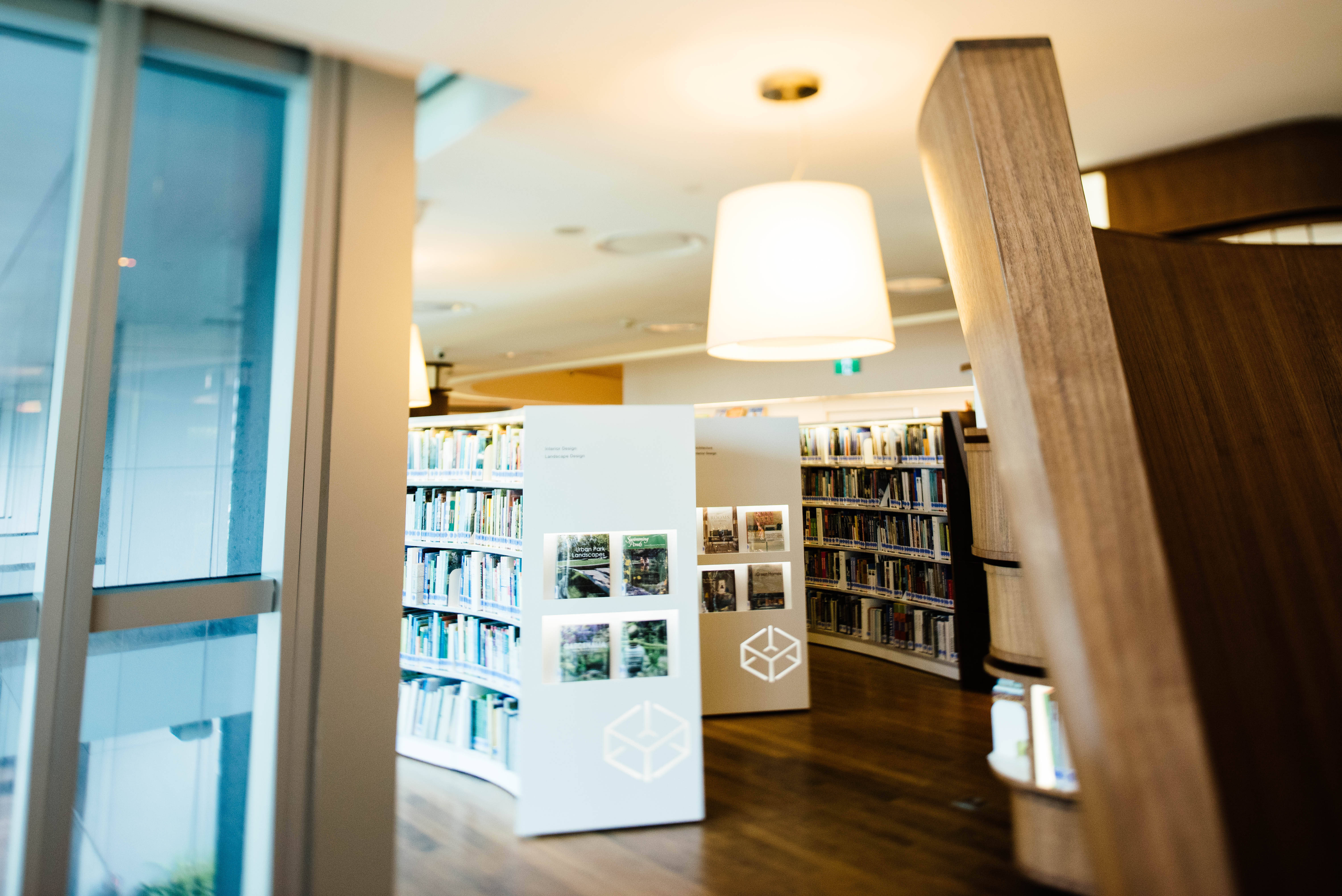 shelves, white, modern library interior, 5K Desktop Wallpaper