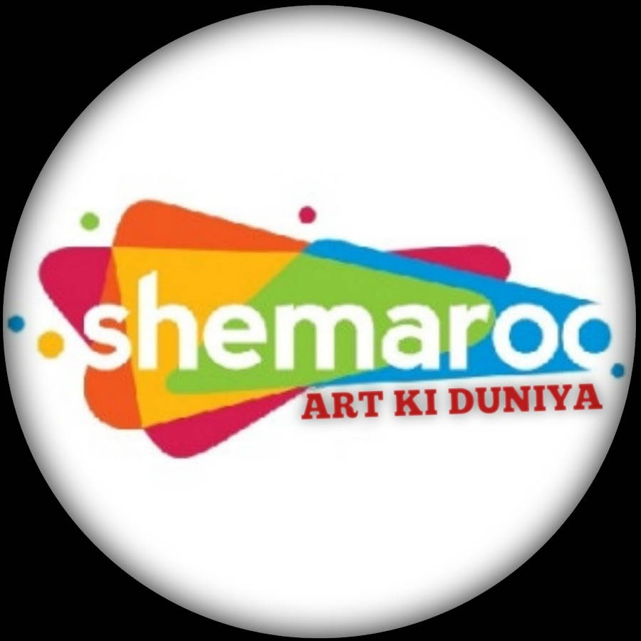 Shemaroo, black background, circular logo, SD Desktop Wallpaper