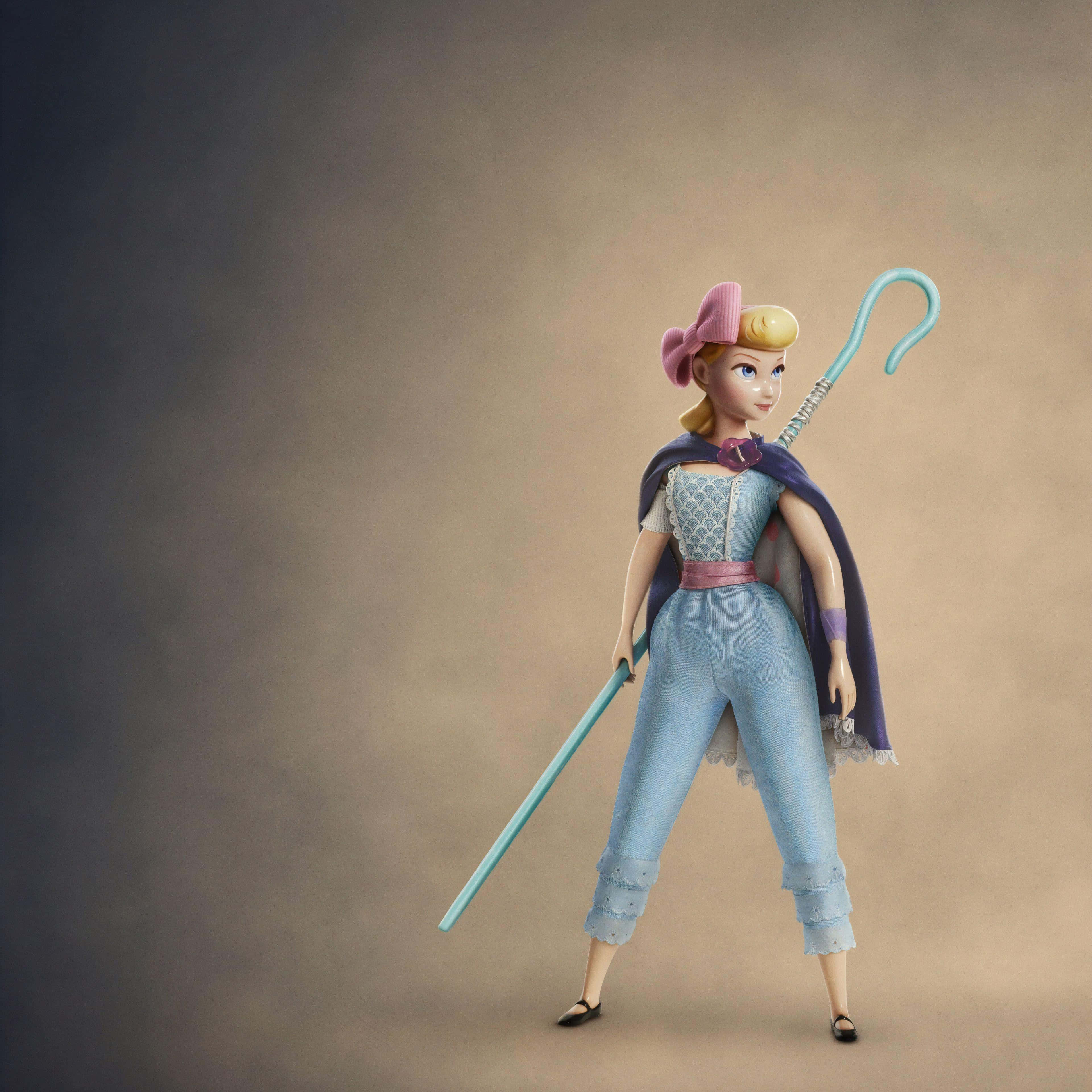 shepherdess character, blue overalls, pink hat, 4K Desktop Wallpaper