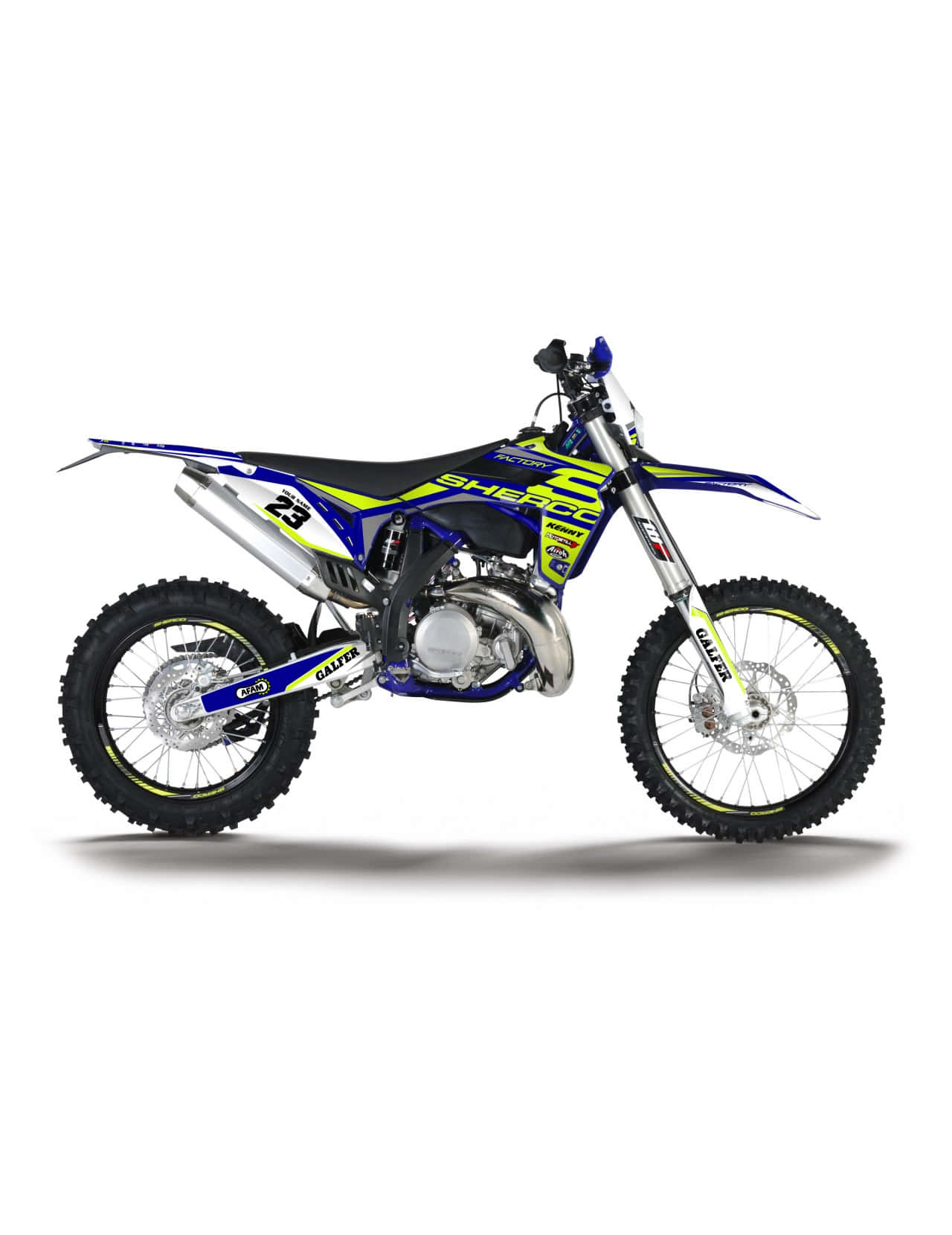 Sherco, dirt bike, number 23, HD Phone Wallpaper