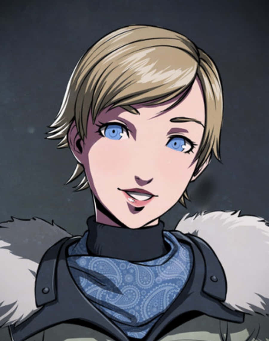 Sherry Birkin, anime girl, short blonde hair, SD Phone Wallpaper