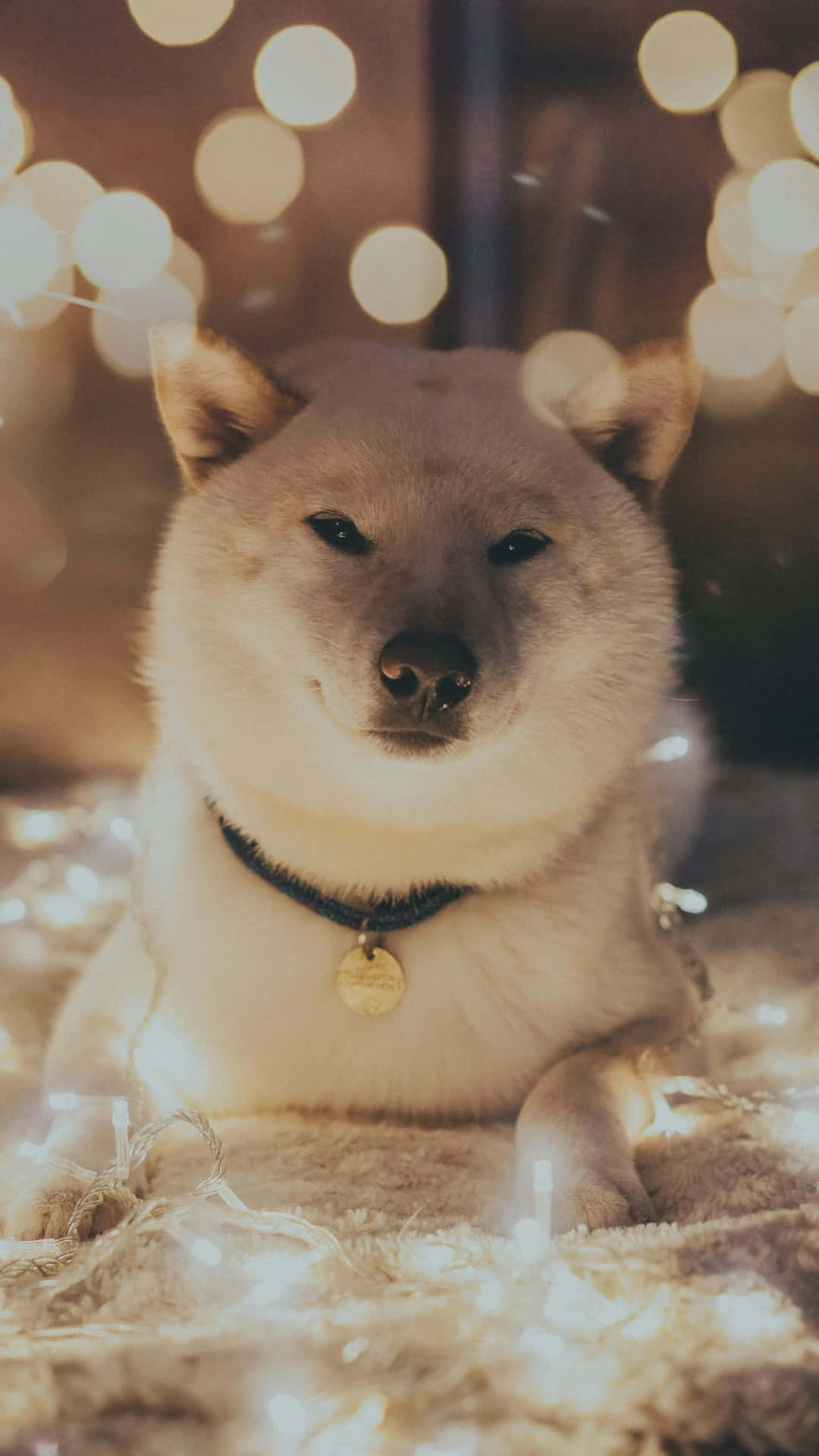 Shiba Inu, white shiba inu, soft rug, Full HD Phone Wallpaper