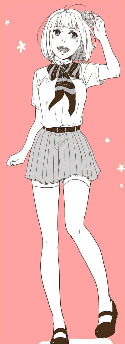 Shiemi Moriyama, the Exorcist, school uniform, SD Phone Wallpaper