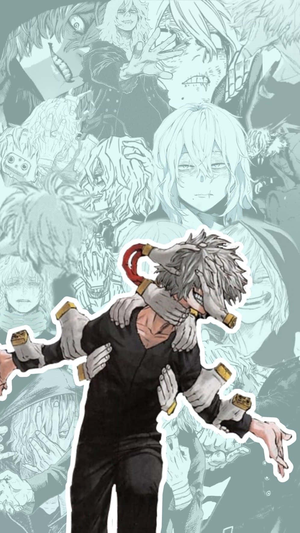 Shigaraki, spiky hair, red quills, HD Phone Wallpaper