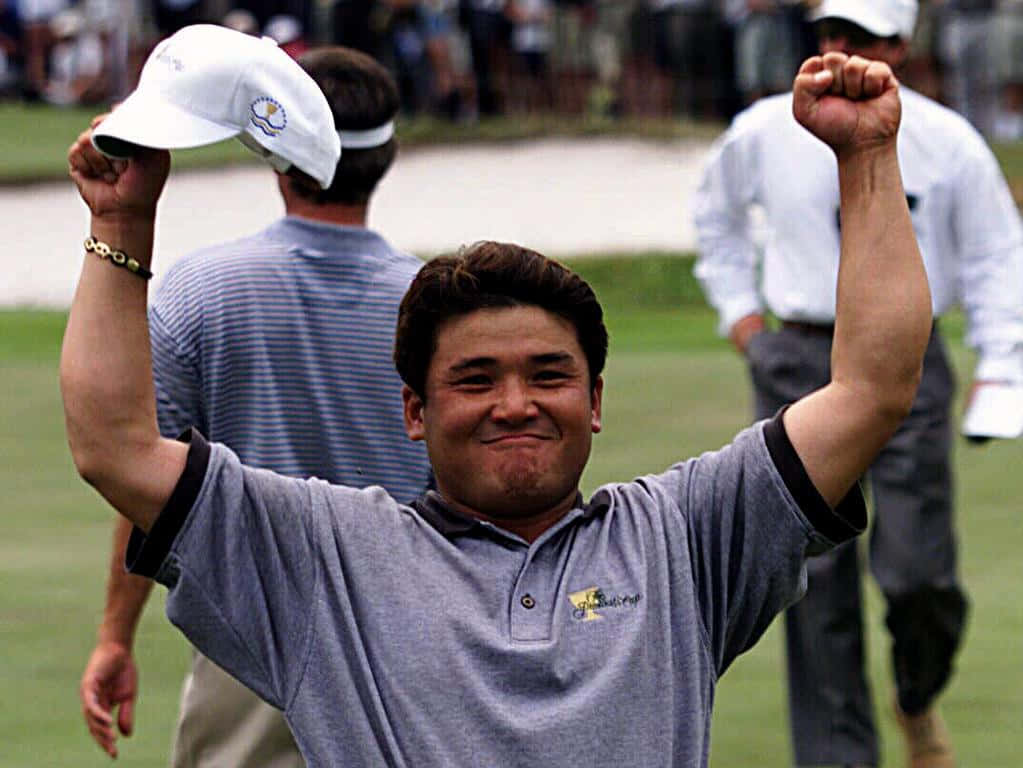 Shigeki Maruyama, golfer, cap, SD Desktop Wallpaper