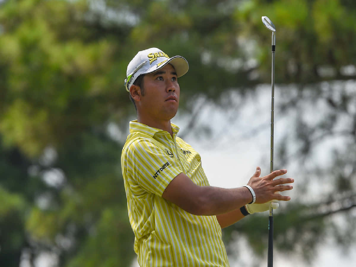 Shigeki Maruyama, yellow striped shirt, white cap, SD Desktop Wallpaper