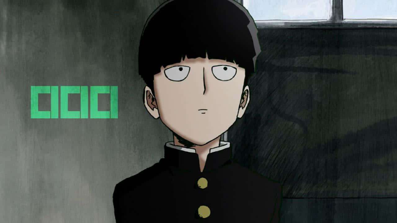 Shigeo Kageyama, black hair, wide eyes, HD Desktop Wallpaper