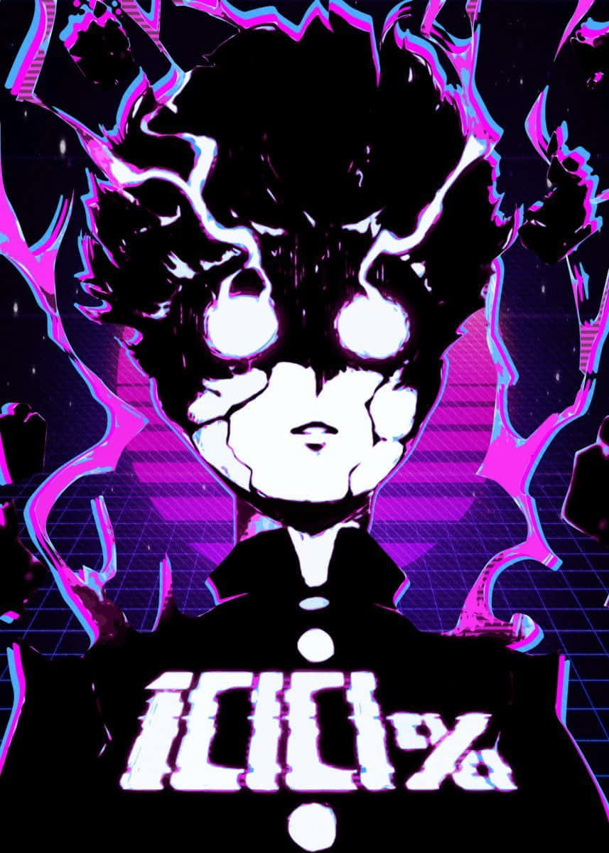 Shigeo Kageyama, glowing eyes, crackling energy, SD Phone Wallpaper