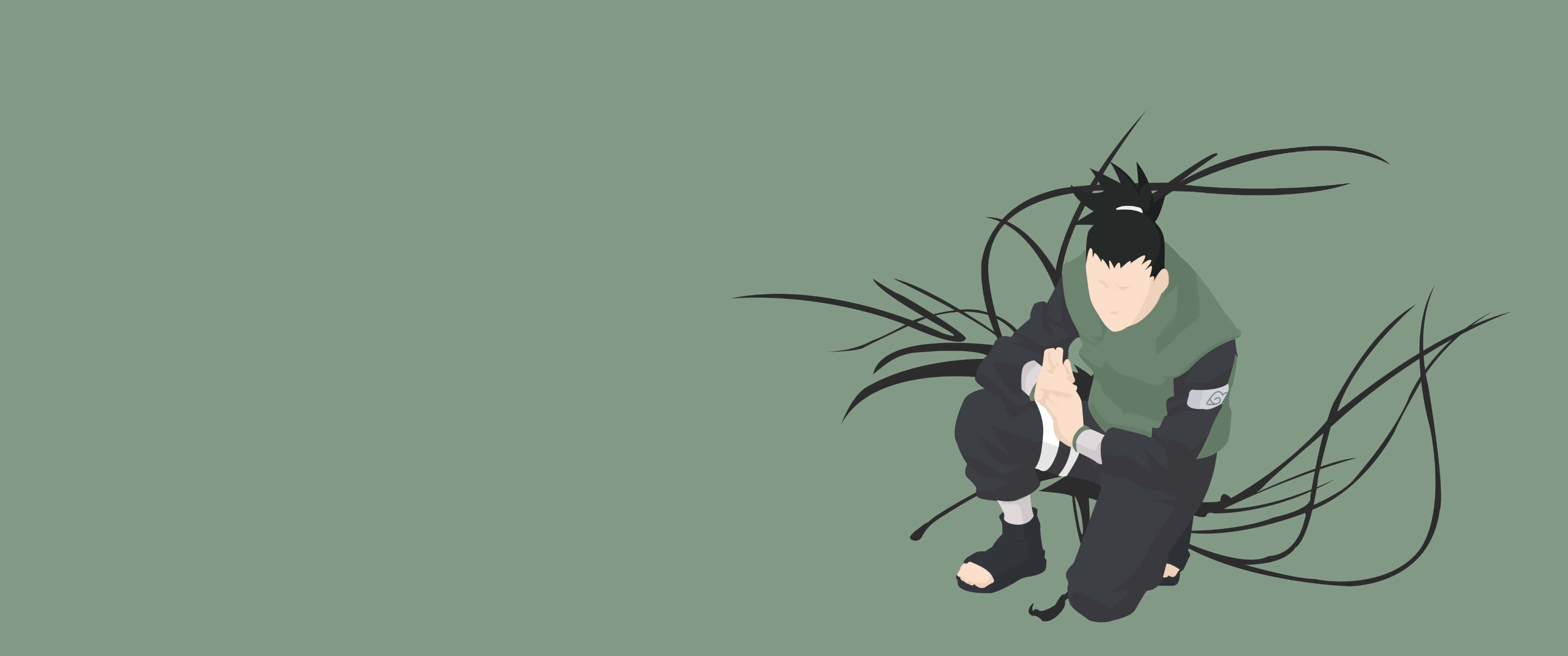 Shikamaru Nara, 3440 x 1440, anime character, 2K Desktop Wallpaper