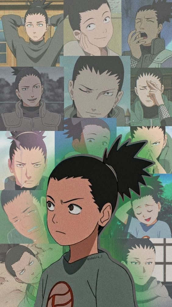 Shikamaru, anime character faces, central focused portrait, SD Phone Wallpaper