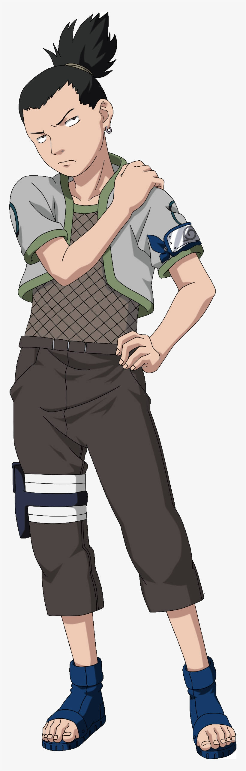 Shikamaru, spiky black hair, determined expression, 2K Phone Wallpaper