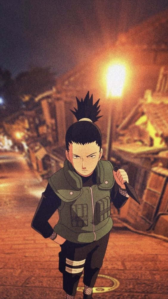 Shikamaru, mesh armor, anime ninja, SD Phone Wallpaper