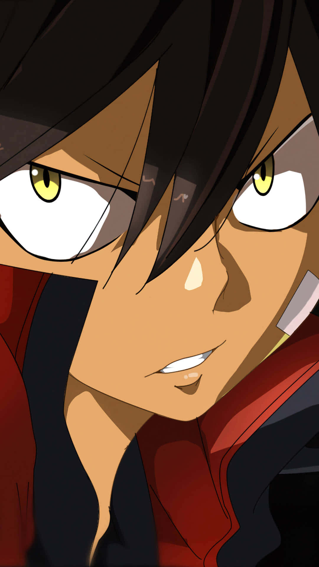 Shiki Granbell, anime hero, intense yellow eyes, Full HD Phone Wallpaper