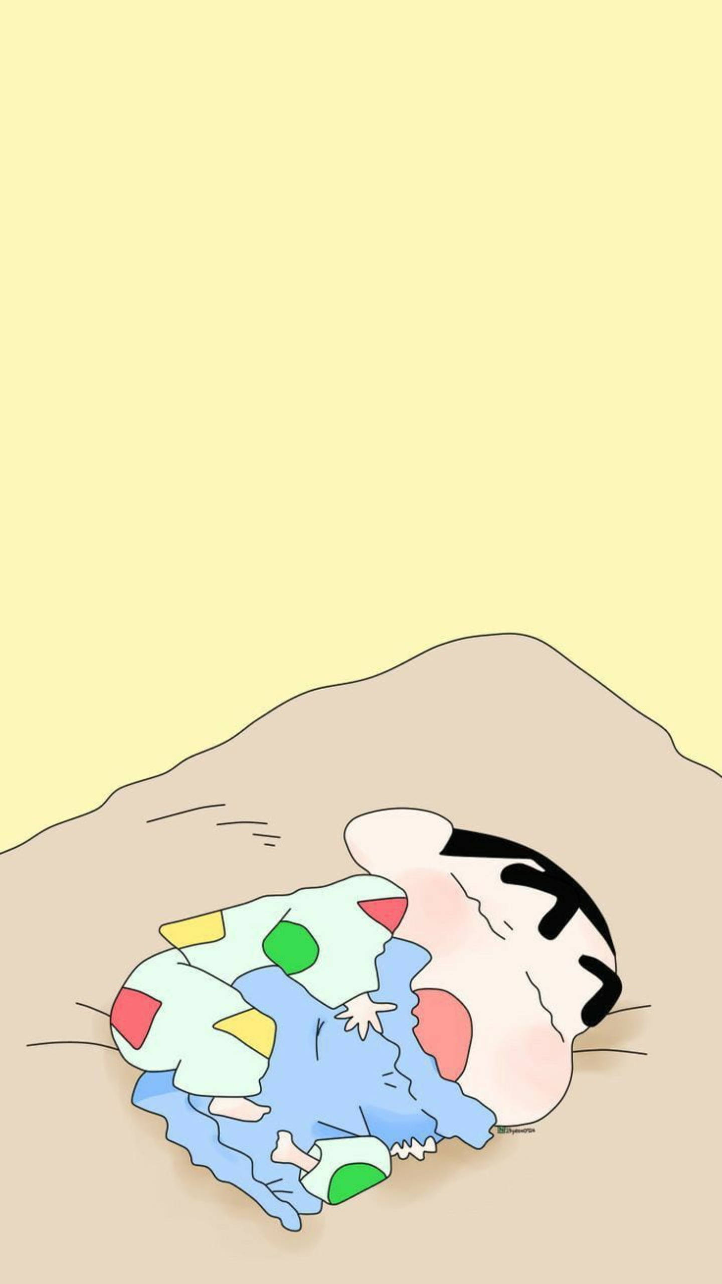 Shin Chan Cartoon, cartoon boy, sandy hill, 2K Phone Wallpaper