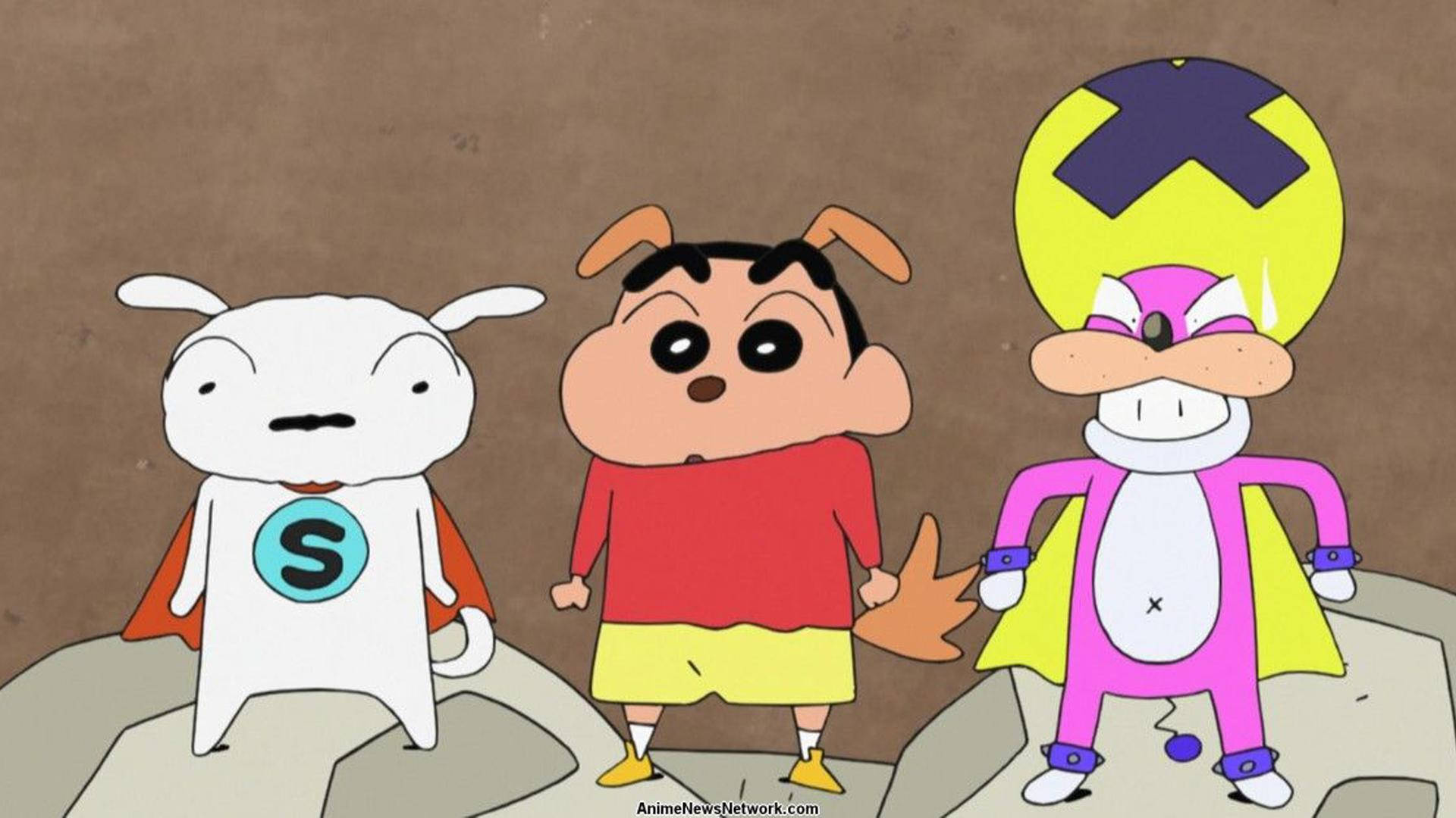 Shin Chan, super pets, superhero costumes, Full HD Desktop Wallpaper
