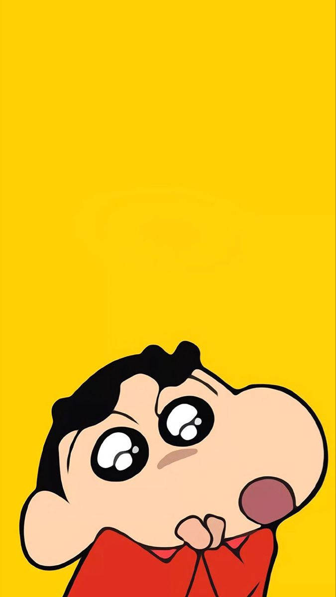 Shin Chan, cartoon boy, big eyes, SD Phone Wallpaper