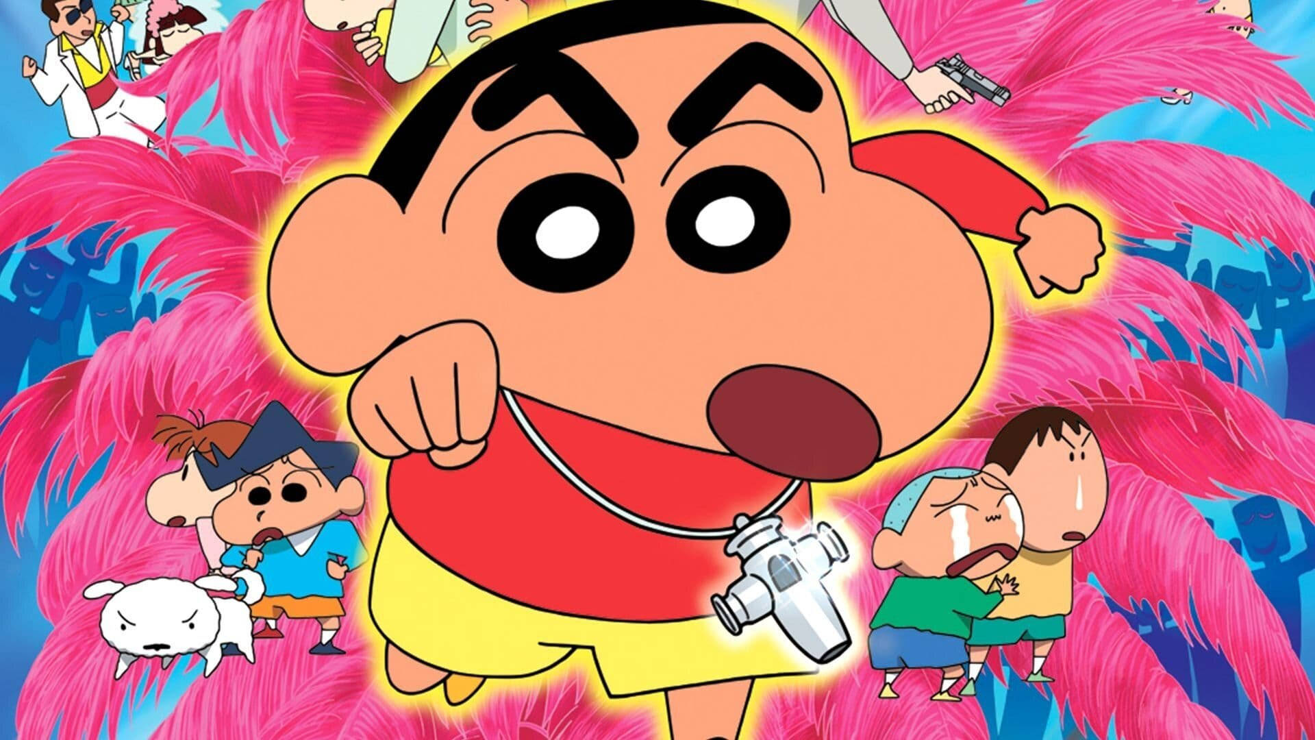 Shin Chan, pink plant, vibrant pink feathered jungle, Full HD Desktop Wallpaper