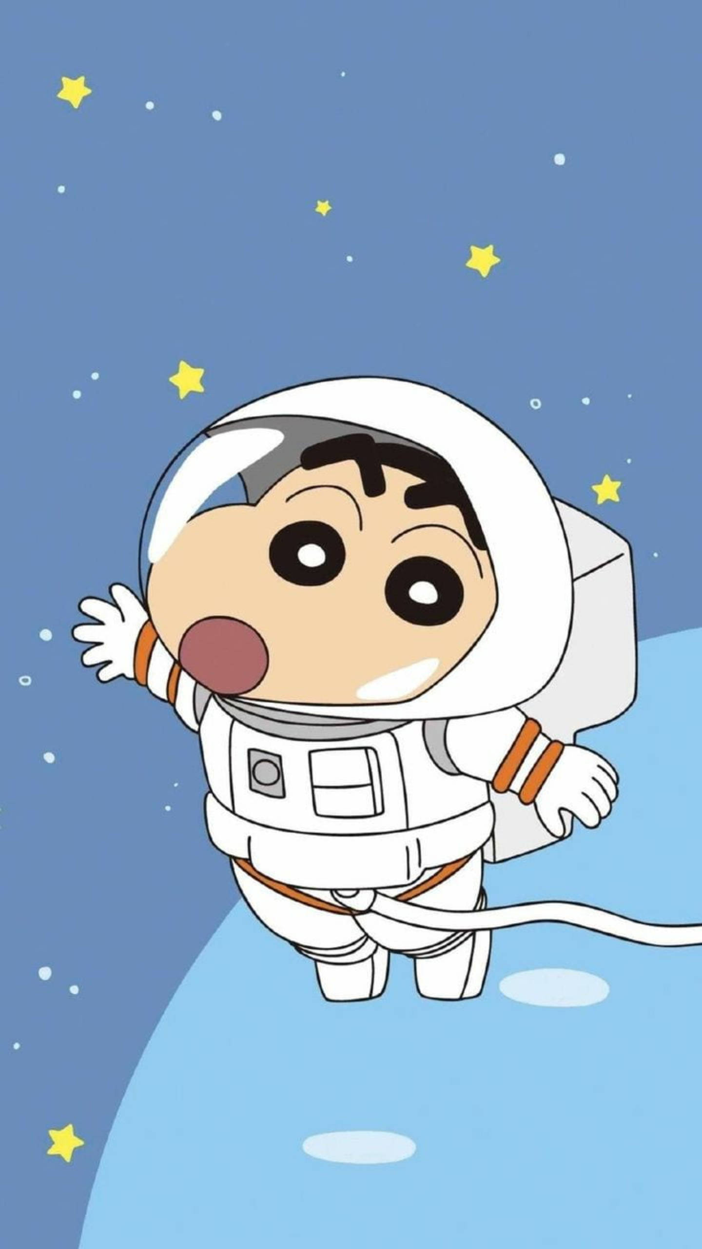 Shin Chan, astronaut suit, white astronaut suit, 2K Phone Wallpaper