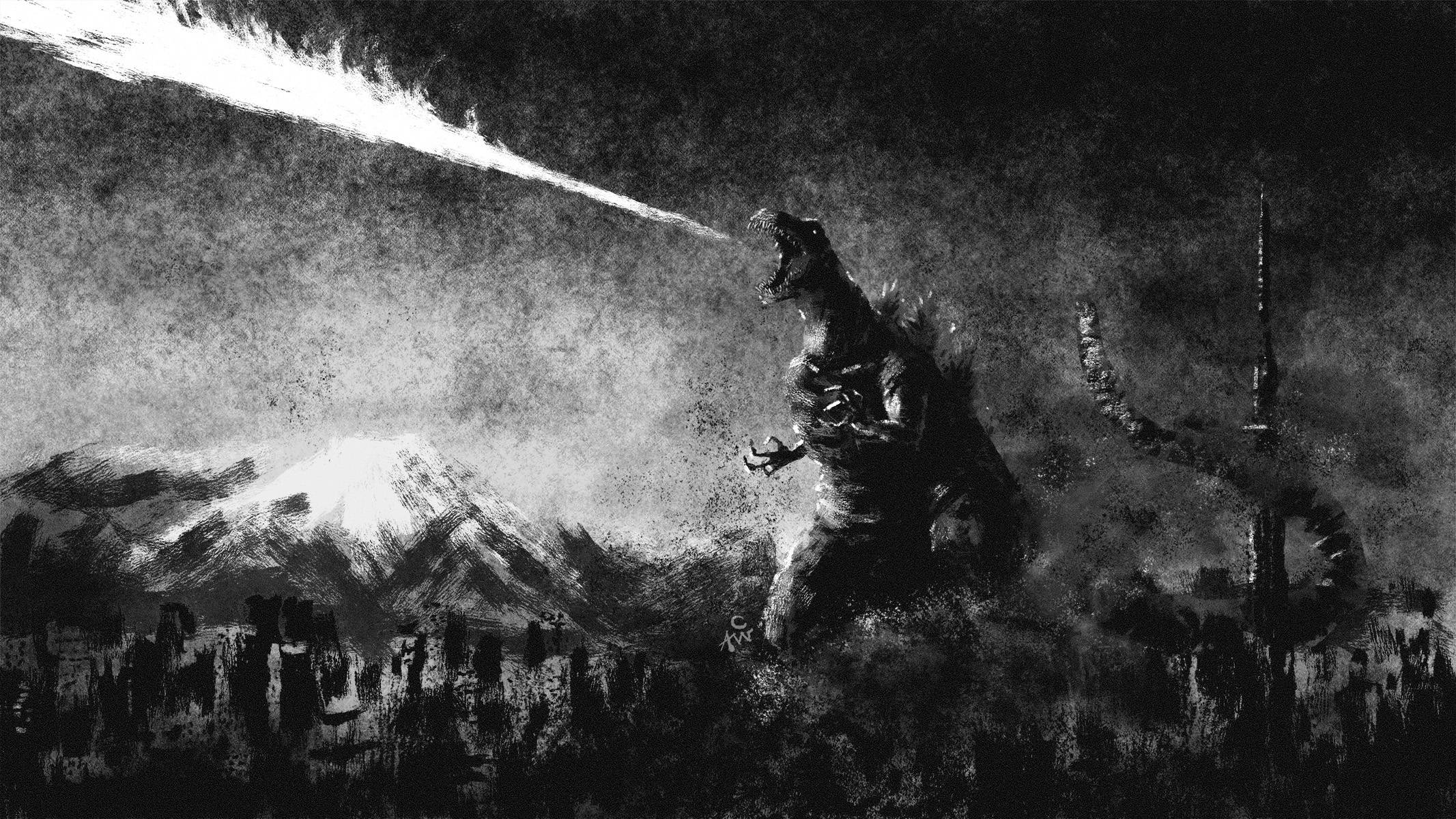 Shin Godzilla, Godzilla, atomic breath, Full HD Desktop Wallpaper
