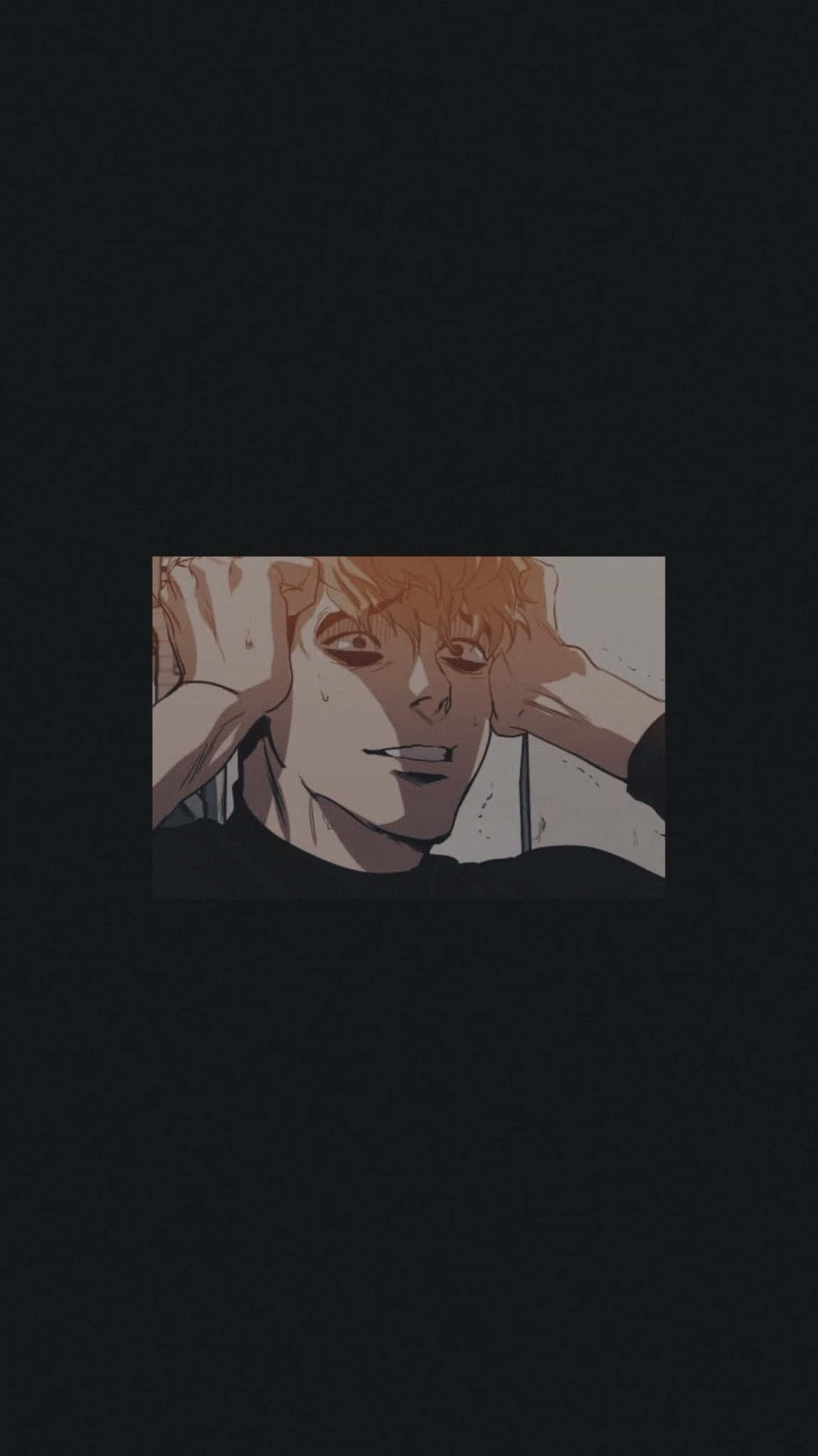Sangwoo, orange hair, tear-streaked face, Full HD Phone Wallpaper