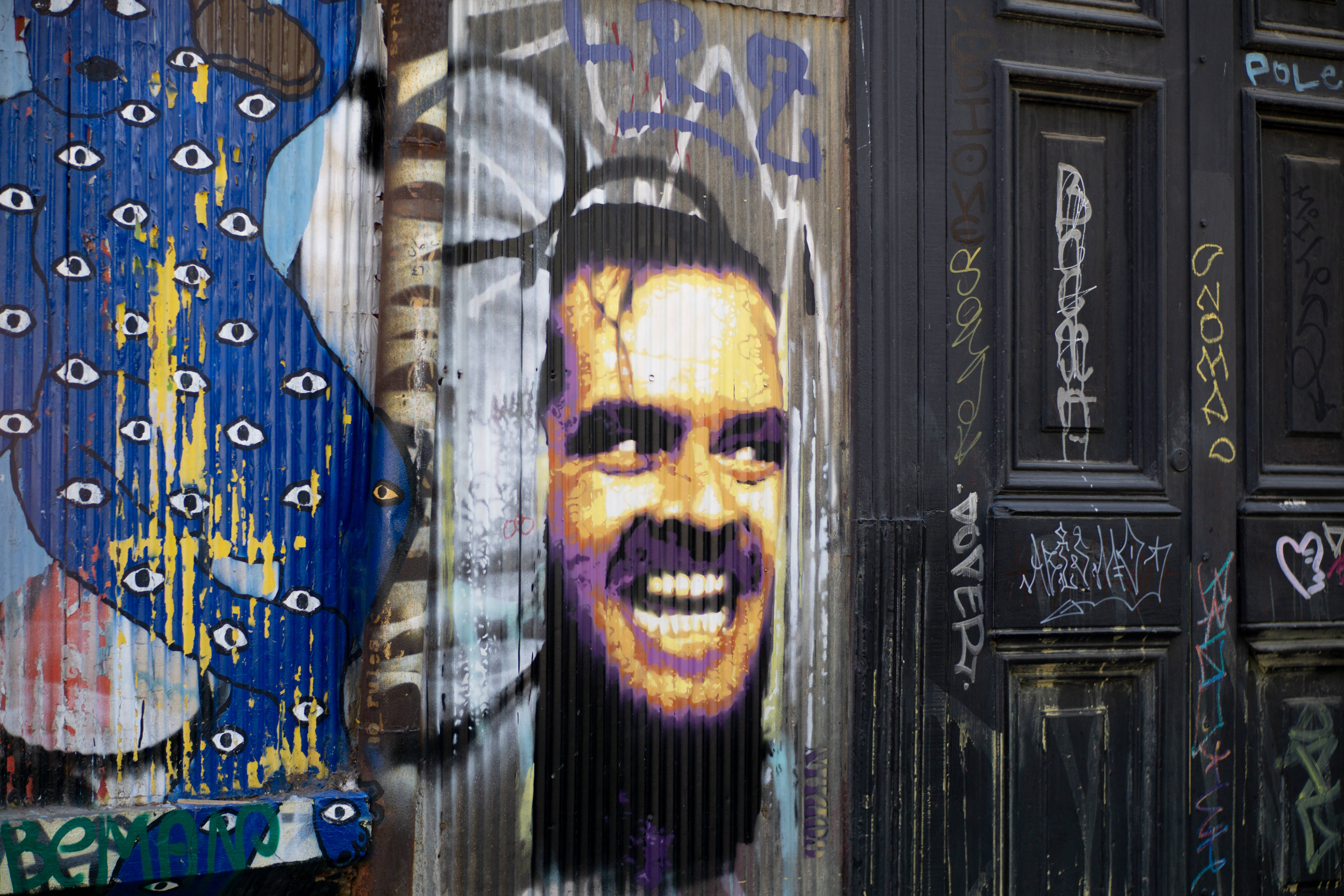 The Shining, wall street art, graffiti art, 5K Desktop Wallpaper